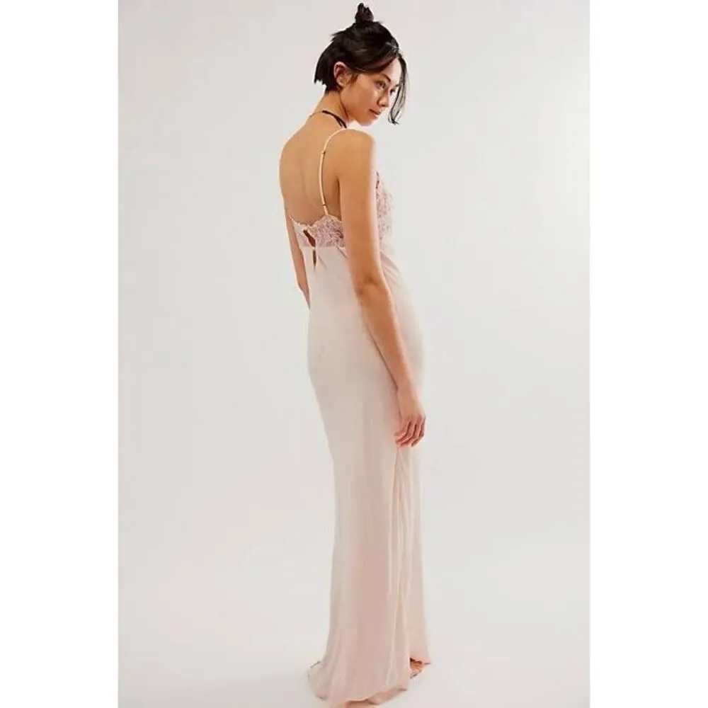 Free People Midnight Magic Maxi Slip Size S